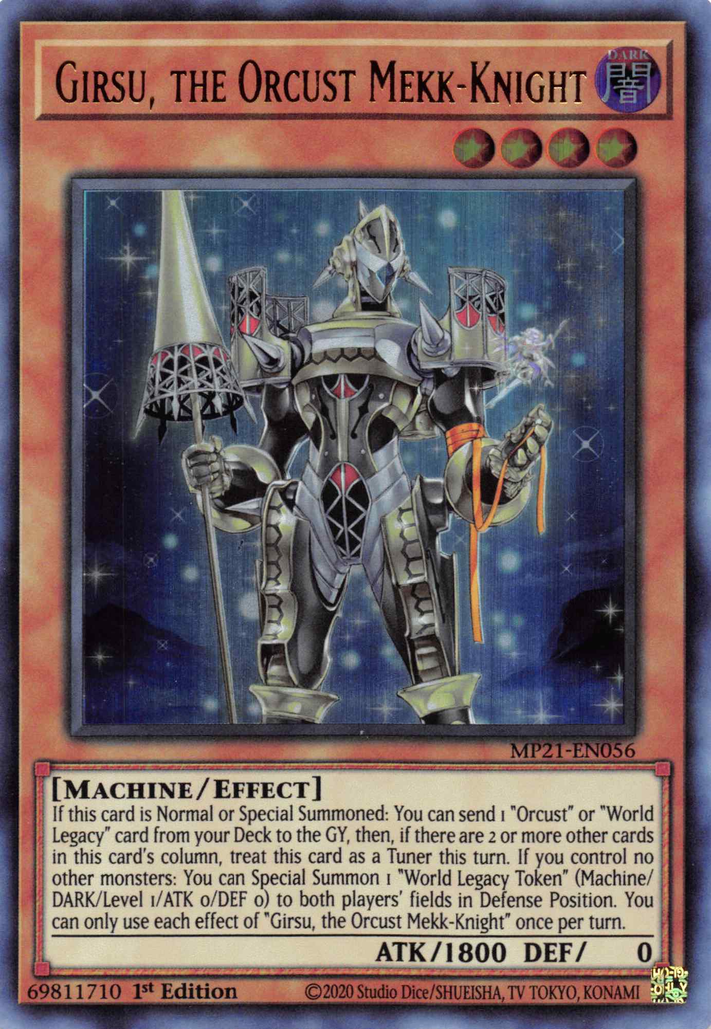 Girsu, the Orcust Mekk-Knight [MP21-EN056] Ultra Rare | Black Swamp Games