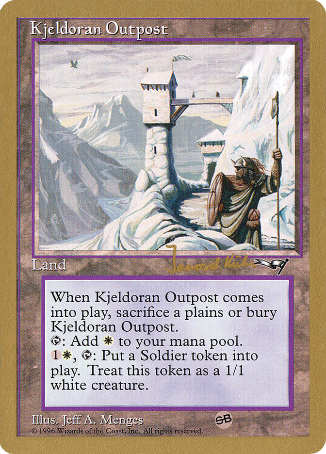 Kjeldoran Outpost (Janosch Kuhn) [World Championship Decks 1997] | Black Swamp Games