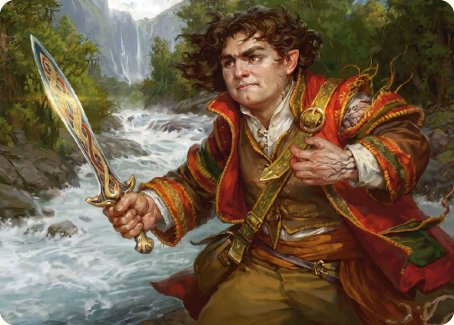 Frodo Baggins Art Card (16/81) [The Lord of the Rings: Tales of Middle-earth Art Series] | Black Swamp Games