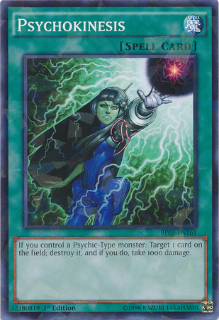 Psychokinesis [BP03-EN161] Shatterfoil Rare | Black Swamp Games