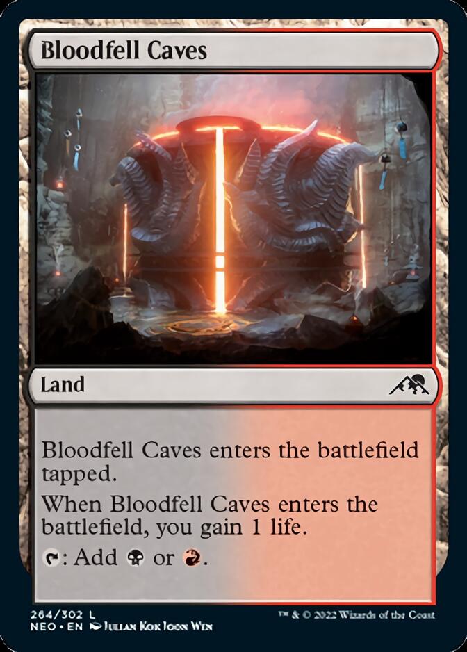 Bloodfell Caves [Kamigawa: Neon Dynasty] | Black Swamp Games