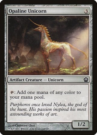 Opaline Unicorn [Theros] | Black Swamp Games
