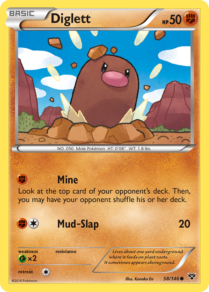 Diglett (58/146) [XY: Base Set] | Black Swamp Games