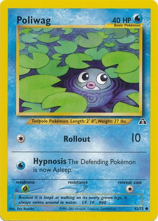 Poliwag (62/75) [Neo Discovery Unlimited] | Black Swamp Games