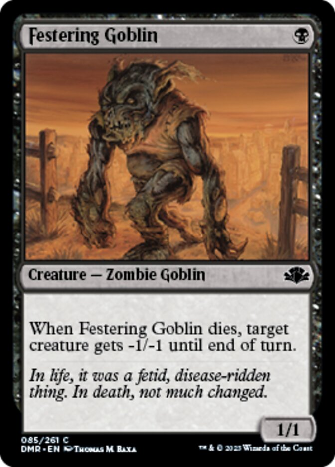 Festering Goblin [Dominaria Remastered] | Black Swamp Games