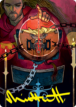 Sign in Blood Art Card (Gold-Stamped Signature) [Strixhaven: School of Mages Art Series] | Black Swamp Games