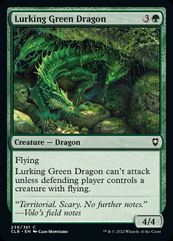 Lurking Green Dragon [Commander Legends: Battle for Baldur's Gate] | Black Swamp Games