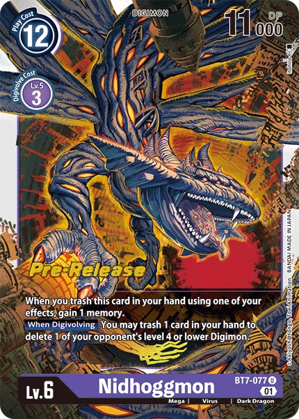 Nidhoggmon [BT7-077] [Next Adventure Pre-Release Cards] | Black Swamp Games