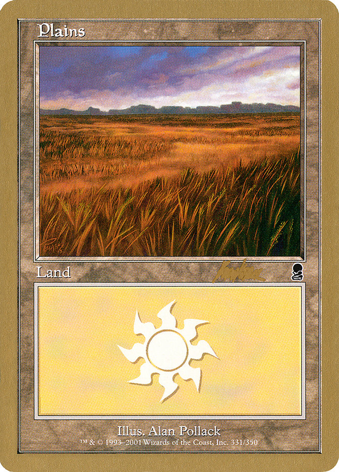 Plains (bk331a) (Brian Kibler) [World Championship Decks 2002] | Black Swamp Games