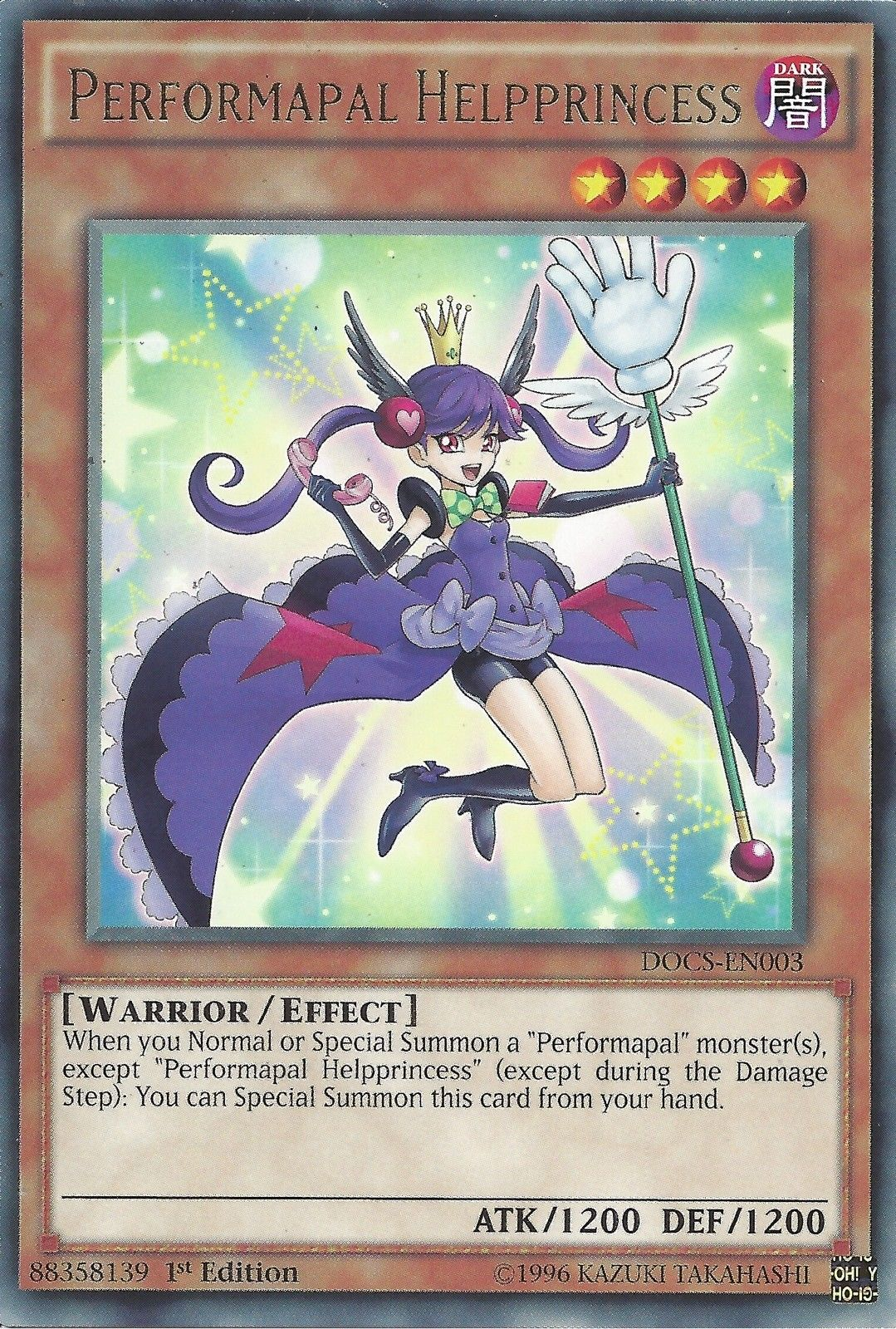 Performapal Helpprincess [DOCS-EN003] Rare | Black Swamp Games