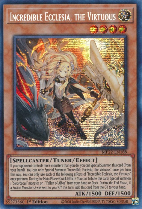 Incredible Ecclesia, the Virtuous [MP22-EN188] Prismatic Secret Rare | Black Swamp Games