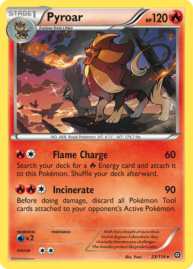 Pyroar (23/114) [XY: Steam Siege] | Black Swamp Games