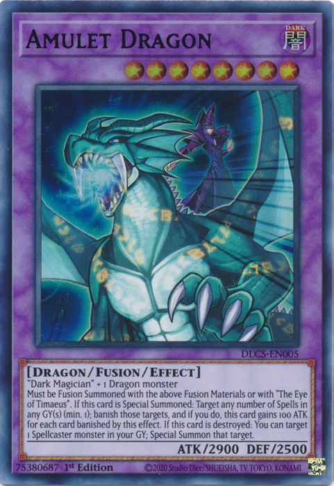 Amulet Dragon (Purple) [DLCS-EN005] Ultra Rare | Black Swamp Games