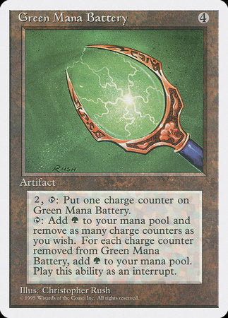 Green Mana Battery [Fourth Edition] | Black Swamp Games