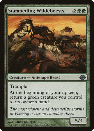 Stampeding Wildebeests [Duel Decks: Garruk vs. Liliana] | Black Swamp Games