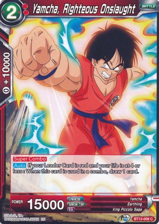Yamcha, Righteous Onslaught [BT12-008] | Black Swamp Games