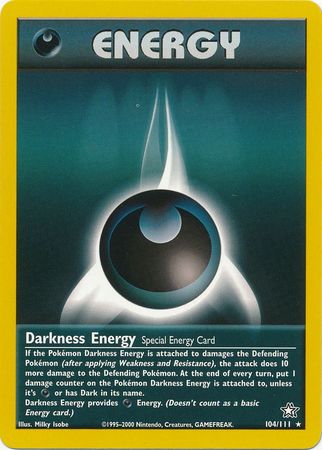 Darkness Energy (104/111) [Neo Genesis Unlimited] | Black Swamp Games