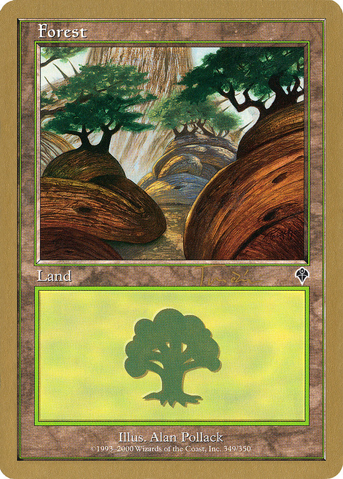 Forest (jt349a) (Jan Tomcani) [World Championship Decks 2001] | Black Swamp Games