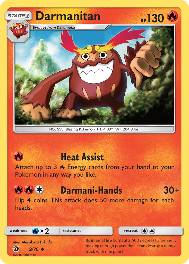 Darmanitan (9/70) [Sun & Moon: Dragon Majesty] | Black Swamp Games