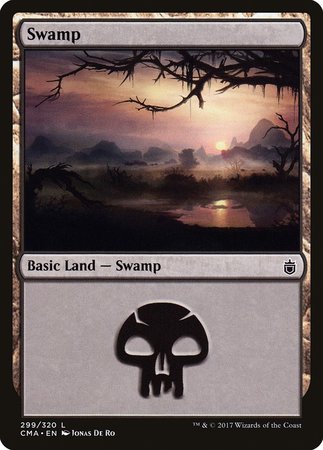 Swamp (299) [Commander Anthology] | Black Swamp Games