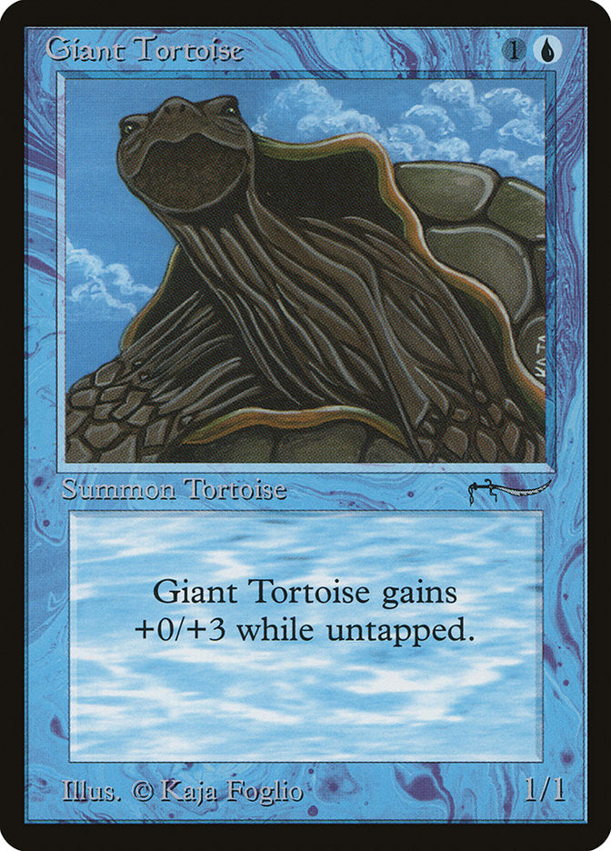 Giant Tortoise (Dark Mana Cost) [Arabian Nights] | Black Swamp Games