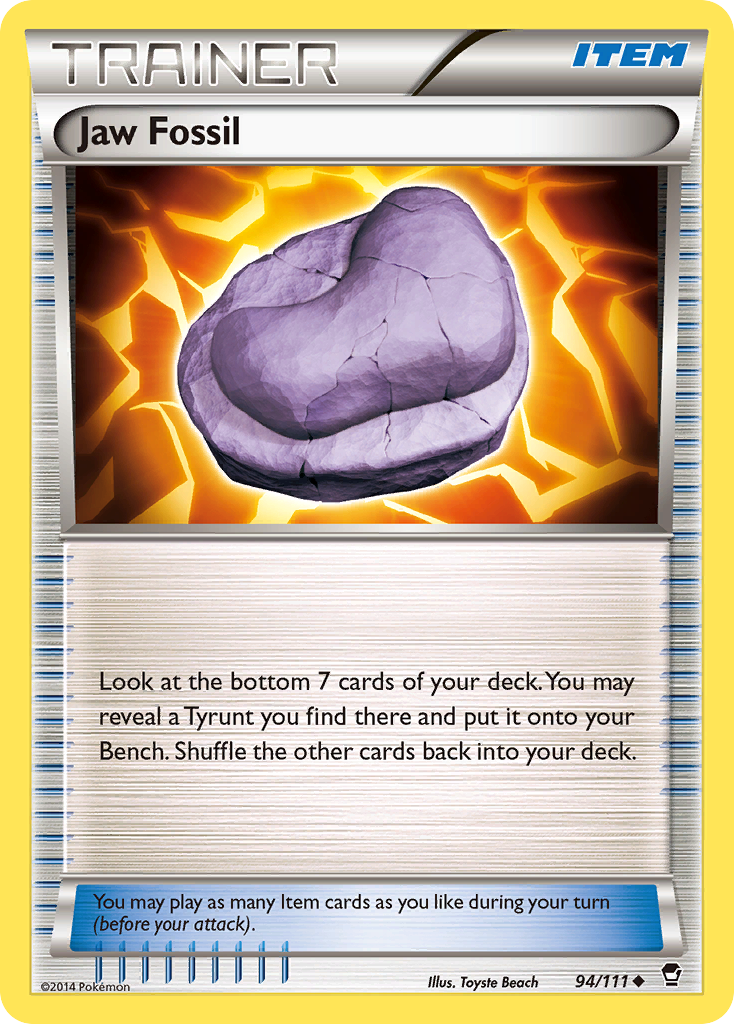 Jaw Fossil (94/111) [XY: Furious Fists] | Black Swamp Games