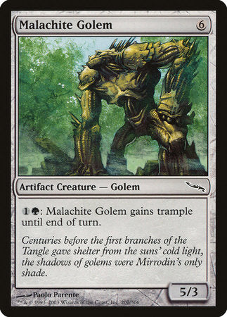 Malachite Golem [Mirrodin] | Black Swamp Games