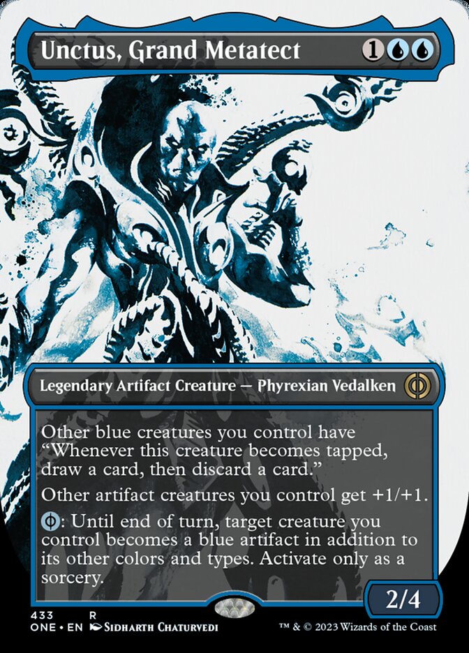 Unctus, Grand Metatect (Borderless Ichor Step-and-Compleat Foil) [Phyrexia: All Will Be One] | Black Swamp Games