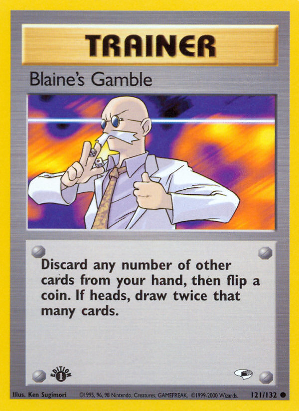 Blaine's Gamble (121/132) [Gym Heroes 1st Edition] | Black Swamp Games