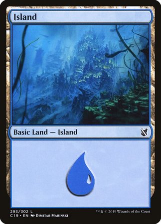 Island (293) [Commander 2019] | Black Swamp Games