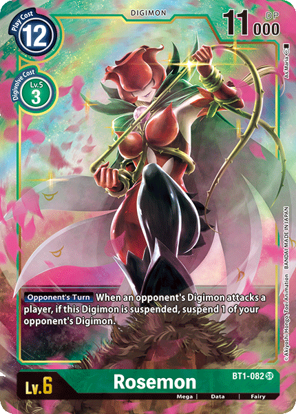 Rosemon [BT1-082] (Alternate Art) [Release Special Booster Ver.1.0] | Black Swamp Games