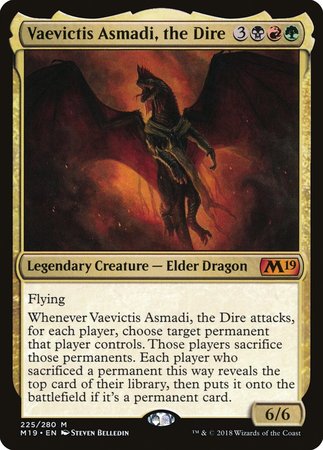 Vaevictis Asmadi, The Dire [Core Set 2019] | Black Swamp Games