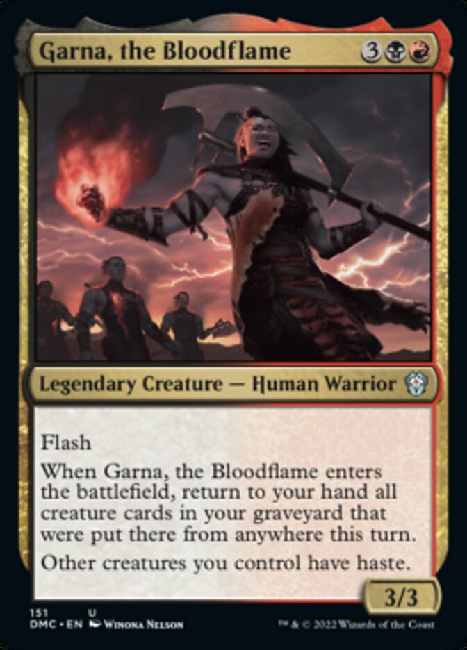 Garna, the Bloodflame [Dominaria United Commander] | Black Swamp Games