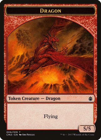 Dragon Token (006) [Commander Anthology Tokens] | Black Swamp Games