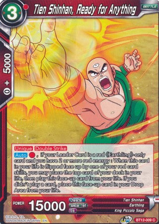 Tien Shinhan, Ready for Anything [BT12-009] | Black Swamp Games