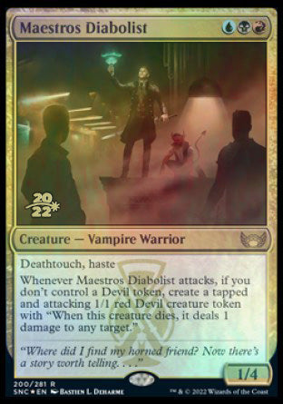 Maestros Diabolist [Streets of New Capenna Prerelease Promos] | Black Swamp Games