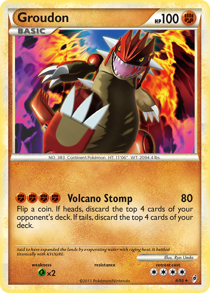 Groudon (6/95) [HeartGold & SoulSilver: Call of Legends] | Black Swamp Games