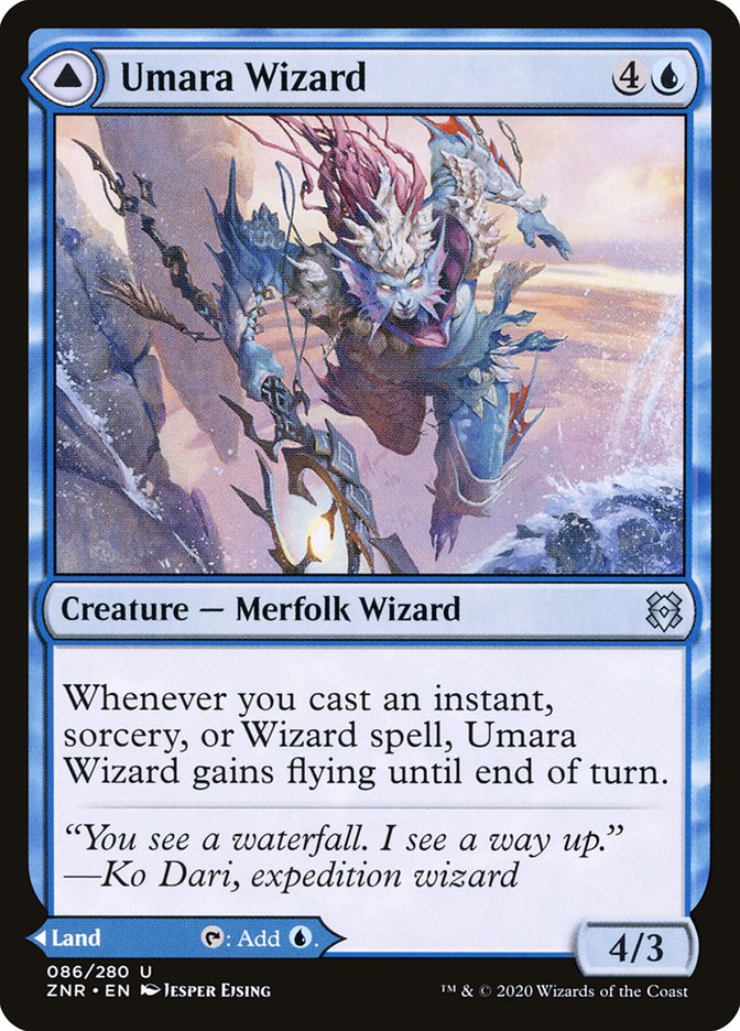 Umara Wizard // Umara Skyfalls [Zendikar Rising] | Black Swamp Games