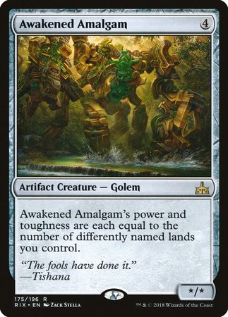 Awakened Amalgam [Rivals of Ixalan] | Black Swamp Games