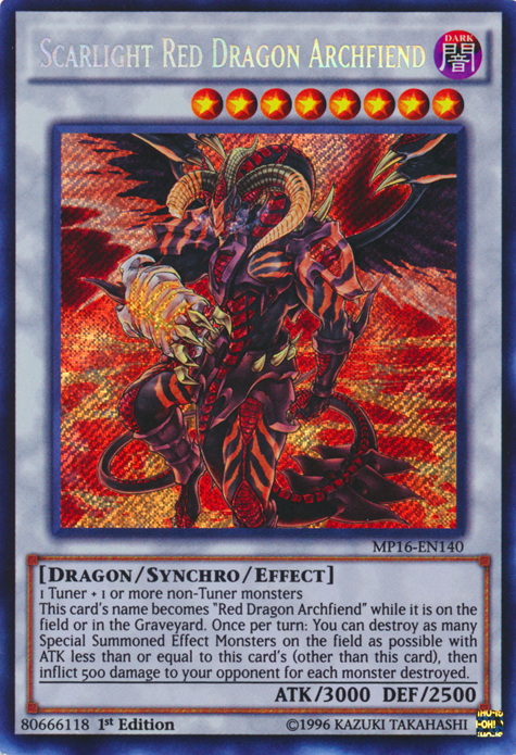 Scarlight Red Dragon Archfiend [MP16-EN140] Secret Rare | Black Swamp Games