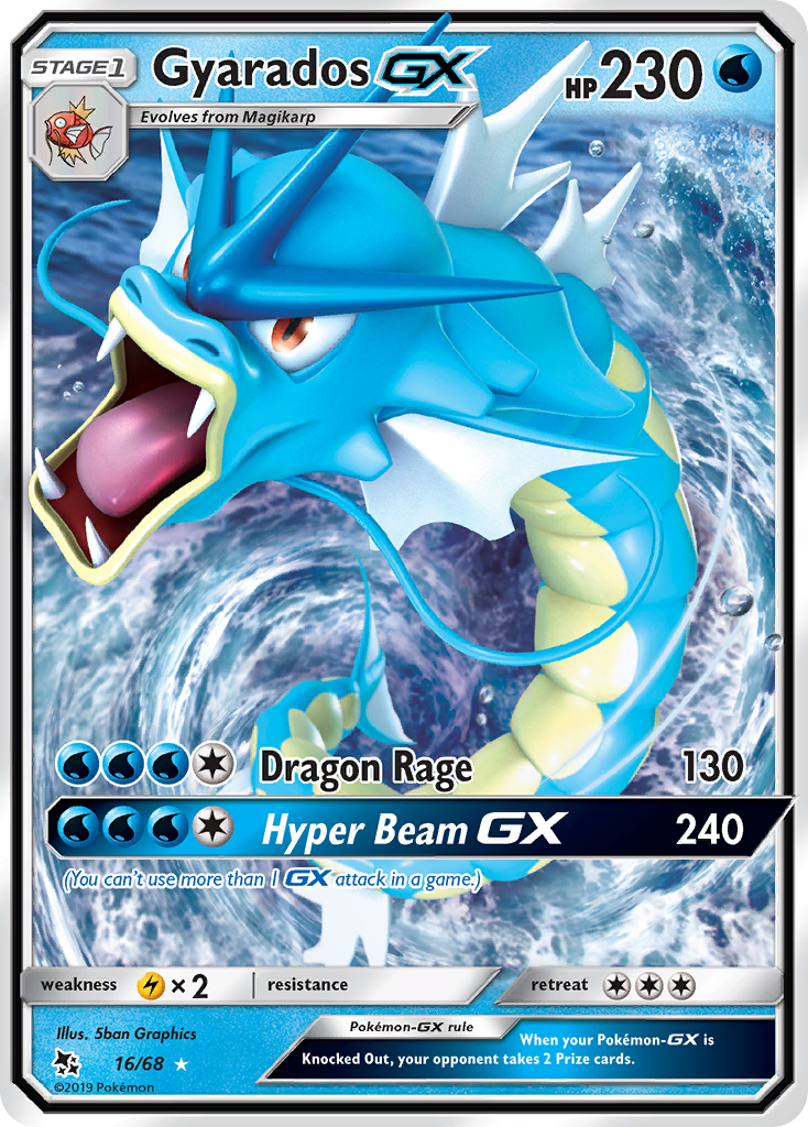 Gyarados GX (16/68) [Sun & Moon: Hidden Fates] | Black Swamp Games