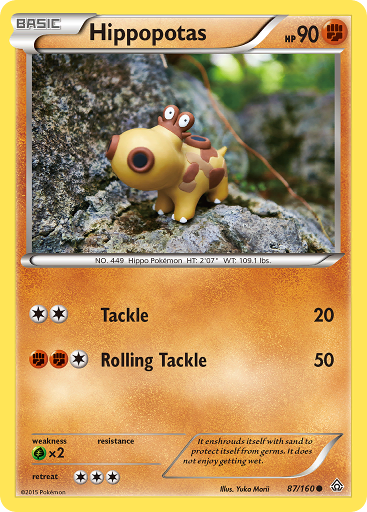 Hippopotas (87/160) [XY: Primal Clash] | Black Swamp Games