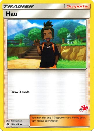 Hau (120/149) (Charizard Stamp #57) [Battle Academy 2020] | Black Swamp Games