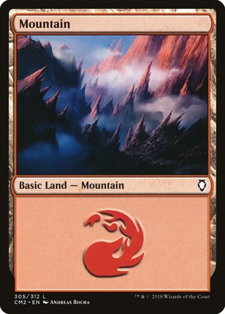 Mountain (305) [Commander Anthology Volume II] | Black Swamp Games