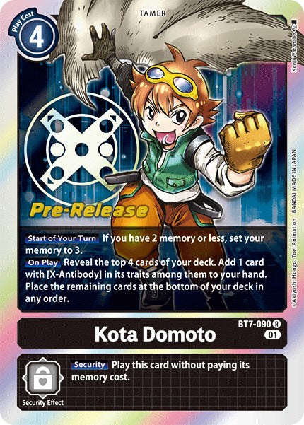 Kota Domoto [BT7-090] [Next Adventure Pre-Release Cards] | Black Swamp Games