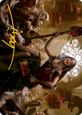Gisa, Glorious Resurrector Art Card (Gold-Stamped Signature) [Innistrad: Midnight Hunt Art Series] | Black Swamp Games