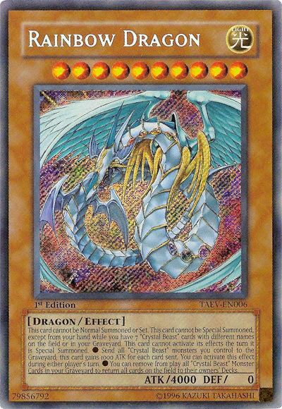 Rainbow Dragon [TAEV-EN006] Secret Rare | Black Swamp Games