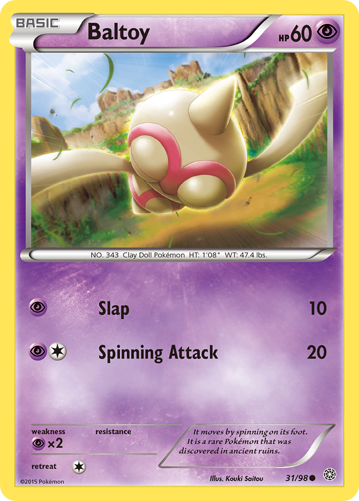 Baltoy (31/98) [XY: Ancient Origins] | Black Swamp Games