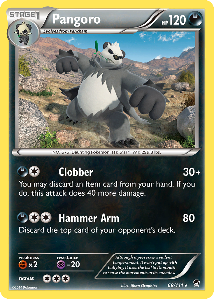 Pangoro (68/111) [XY: Furious Fists] | Black Swamp Games