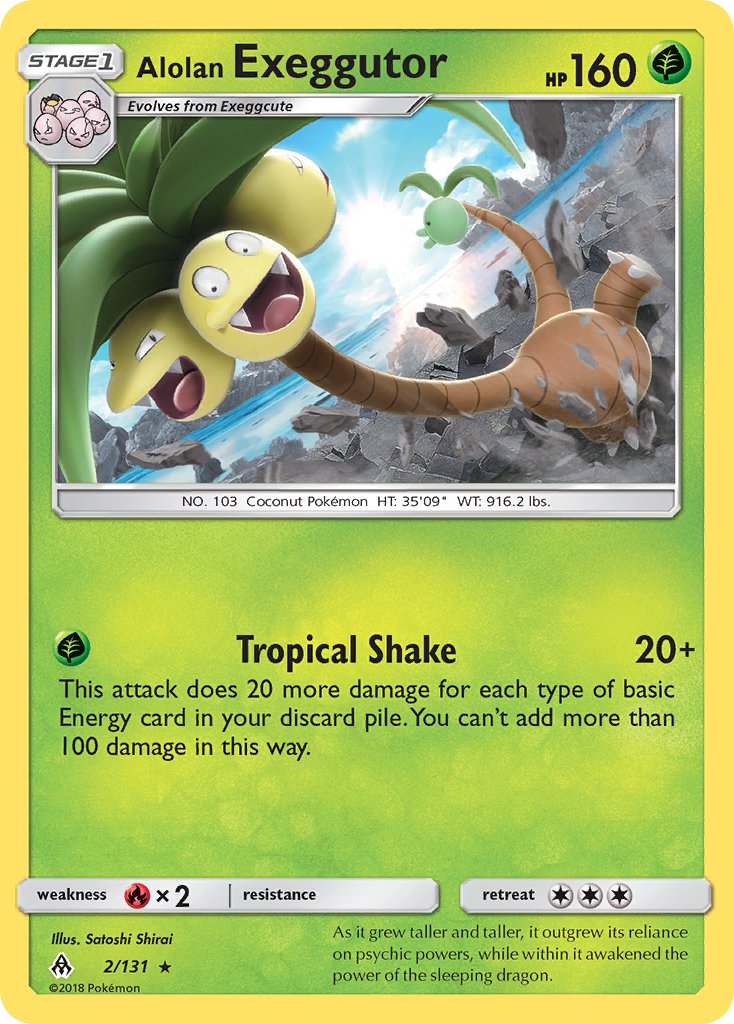 Alolan Exeggutor (2/131) (Theme Deck Exclusive) [Sun & Moon: Forbidden Light] | Black Swamp Games